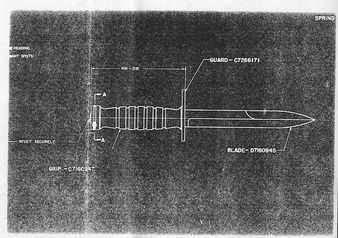 Bajonett és harci kés, US M3, M4, M5, M6, M7